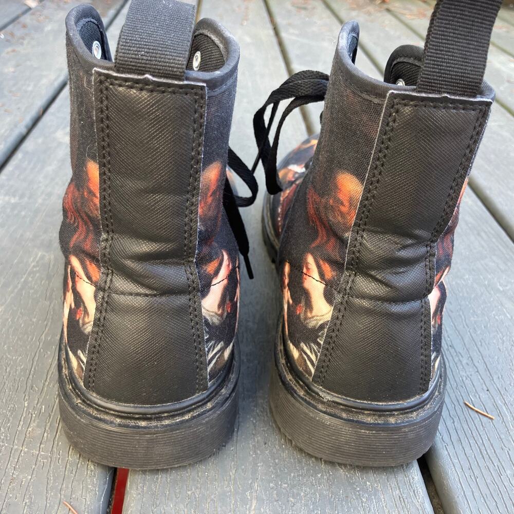 Galartsy Caravaggio lace up boots, renaissance art whimsigoth grunge indie - Picture 8 of 11